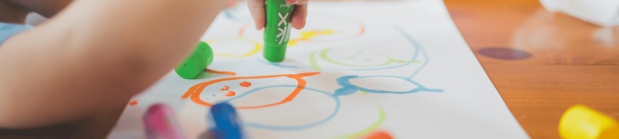 young child drawing